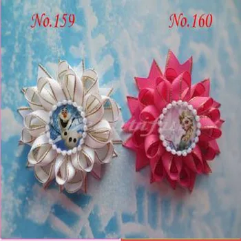 

100 pcs BLESSING Good Girl Boutique Modern Style D- Bird's Nest Hair Bow Clip 200 No