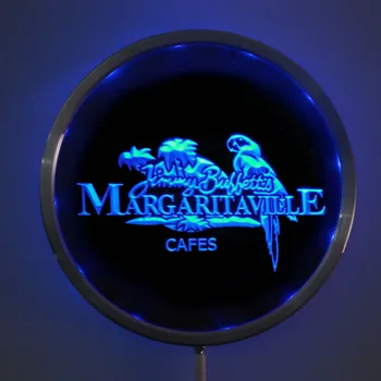 

rs-a0110 Margaritaville Cafe LED Neon Round Signs 25cm/ 10 Inch - Bar Sign with RGB Multi-Color Remote Wireless Control Function