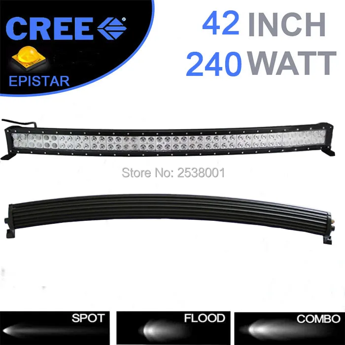 

21 32 42 50 52 Inch Curved Led Light Bar COMBO 120W 180W 240W 300W Dual Row Driving Offroad Car Truck 4x4 SUV ATV 12V