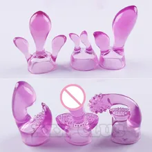 Leten 6 kinds AV Rod Vibrator Accessories magic wand attachment Dildo AV massager head cap sex toy kit attachments for woman