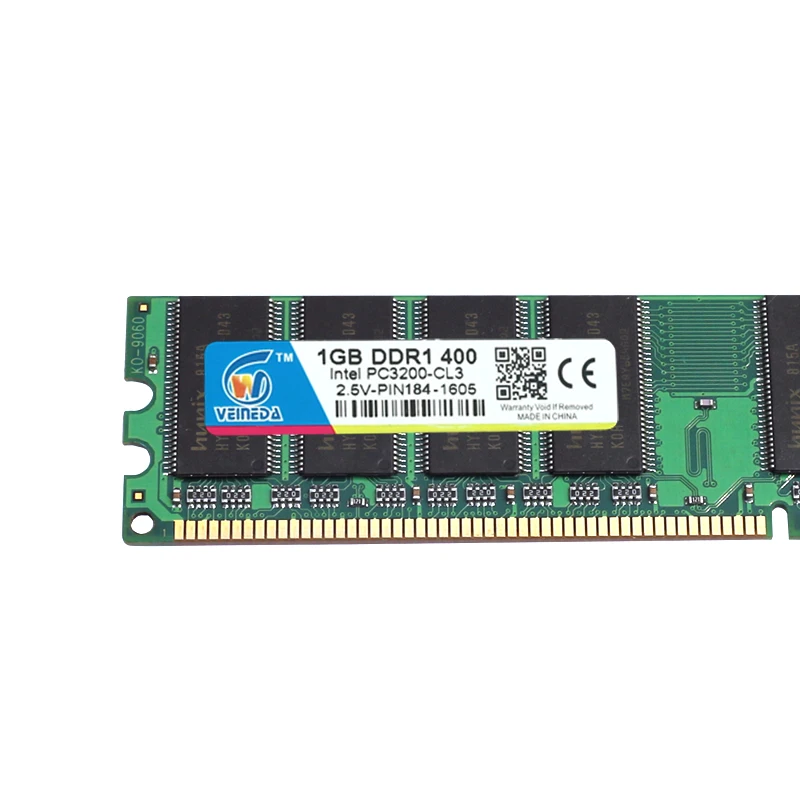 VEINEDA DDR1 4 Гб 4X1 ГБ PC3200 400 МГц 184Pin DDR PC3200 DDR 400 МГц; Совместим DDR 333 PC2700 PC2100 CL3 память DDR