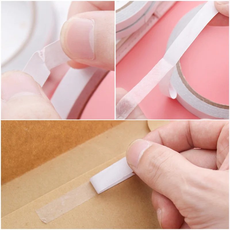 

Slim Strong Adhesive Double Sided Sticky Tape White Powerful Double Faced Adhesive double side tape double sided adhesive tape