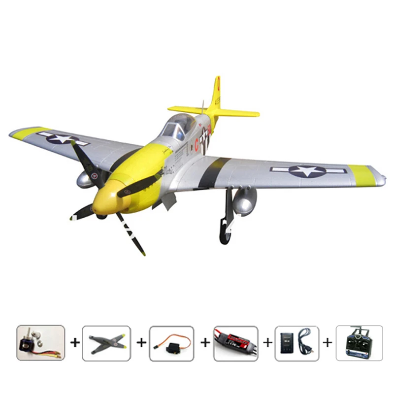 Radios Airplane P51D remote control plane 6CH RC model plane RTF EPO