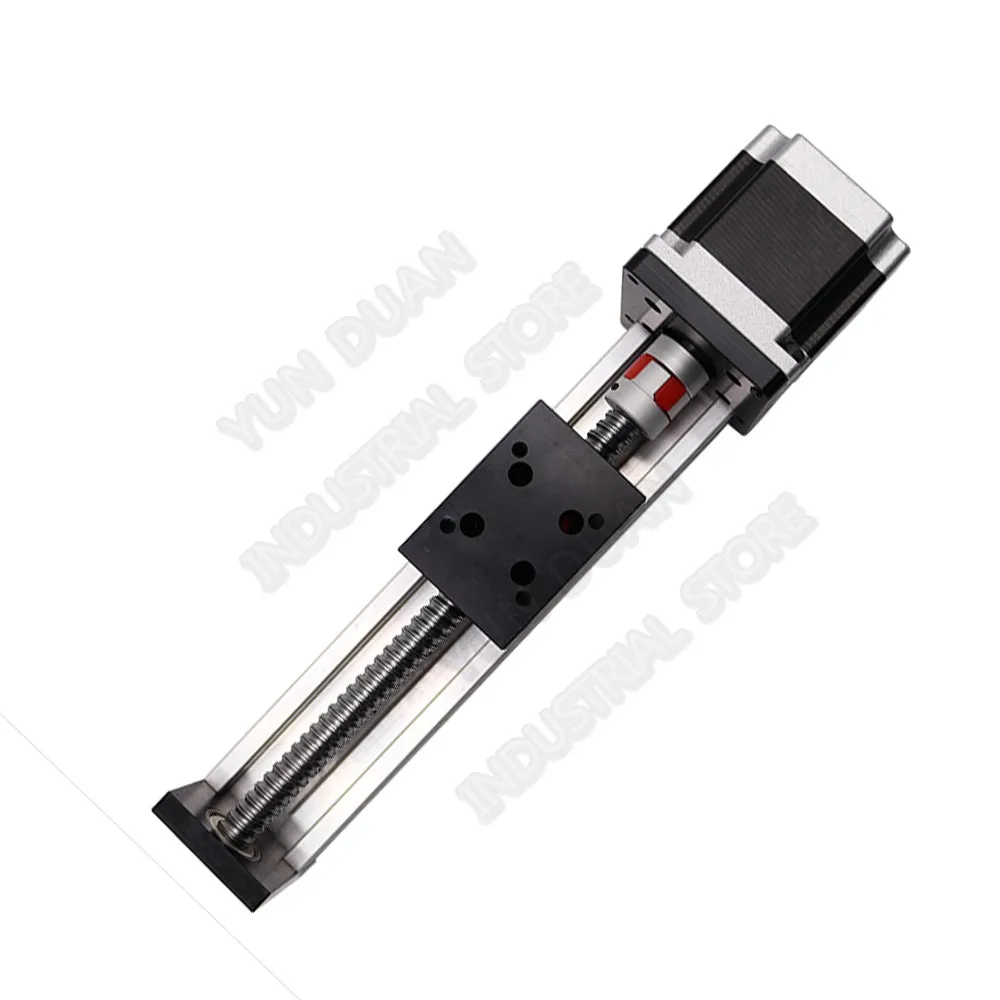 

500MM Stroke Electric Slide Table Rail Linear motion BallScrew C7 Rod Guide Platform XYZ Axis with NEMA23 57MM Stepper Motor Kit