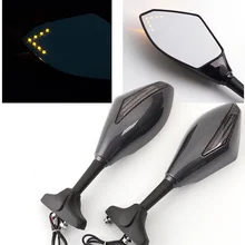 Motocykl LED TURN SIGNAL lustra dla KAWASAKI NINJA 6R 9R 650R 250R 636 YAMAHA YZF R1 R6 R6S/ SUZUKI GSXR 600 750 1000 KATANA