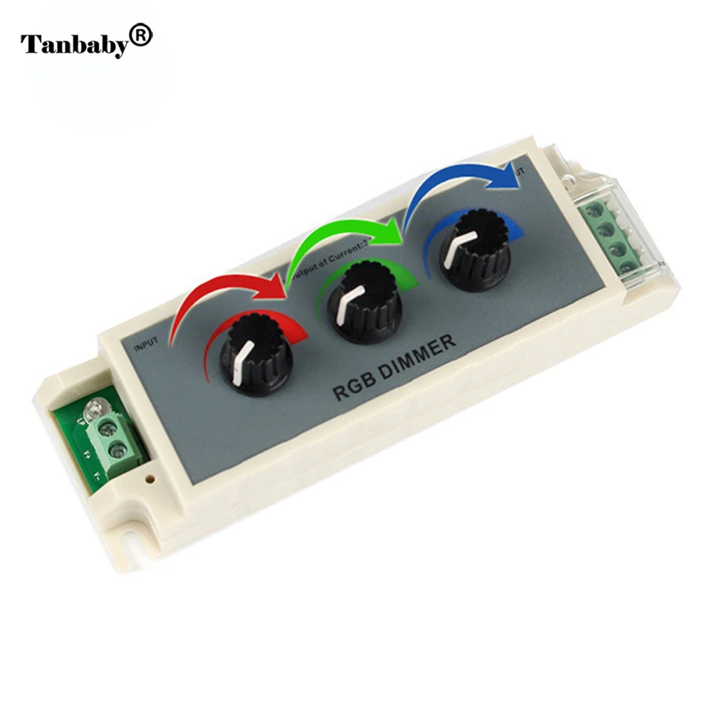 Led диммер RGB контроллер DC12 24V rgb 3 канала для светодиодной ленты 3528 5050 лучшее