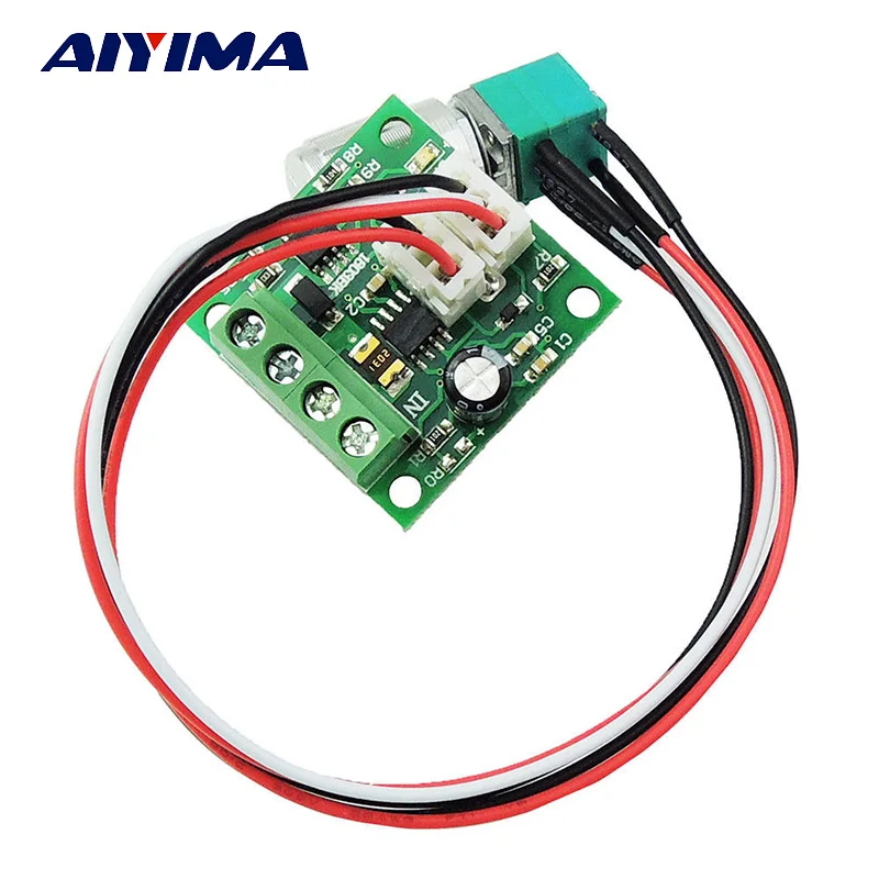 

Aiyima 1.8V 5V 6V 12V 24V 2ADC Motor Speed Controller Switch Variable Speed Regulator