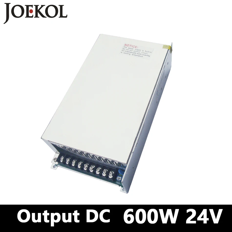 

High-power switching power supply 600W 24v 25A,Single Output ac dc converter for Led Strip,AC110V/220V Transformer to DC 24V