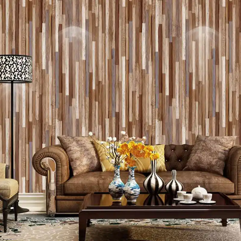 Papel Tapiz Vintage Rustico Americano 3d De Madera Decoracion Del Hogar Murales De Pared 3d Rollo De Papel De Pared Para Paredes Tetera Casa Bar Habitacion Revestimiento De Paredes Aliexpress