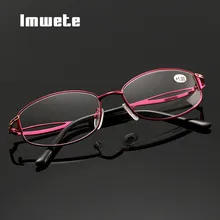 Imwete классические очки для чтения для мужчин и женщин, трендовые брендовые металлические оправы для очков, женские очки для дальнозоркости+ 1,0 2,0 3,0 4,0
