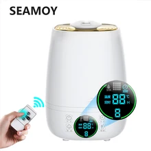Увлажнитель воздуха Seamoy 28 Вт, 4,5 л, увлажнитель воздуха, бытовой арома-диффузор, сенсорный пульт дистанционного управления, для офиса, дома, ароматерапия, масляный диффузор