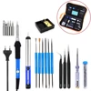 220V 60W EU Plug Electric Soldering Iron Kit Adjustable Temperature Welding Repair Tool with 5 Tips Solder Wire Stand Tweezers ► Photo 3/6