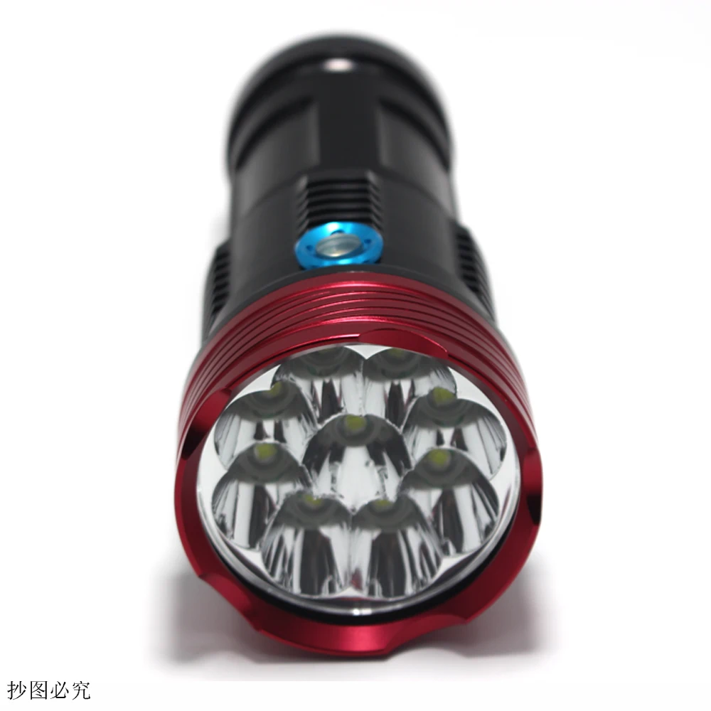 Мощный фонарик 8000 Люмен King 9T6 светодиодный фонарь 9* XM-L T6 светодиодный фонарь с зарядным устройством 5000 мАч