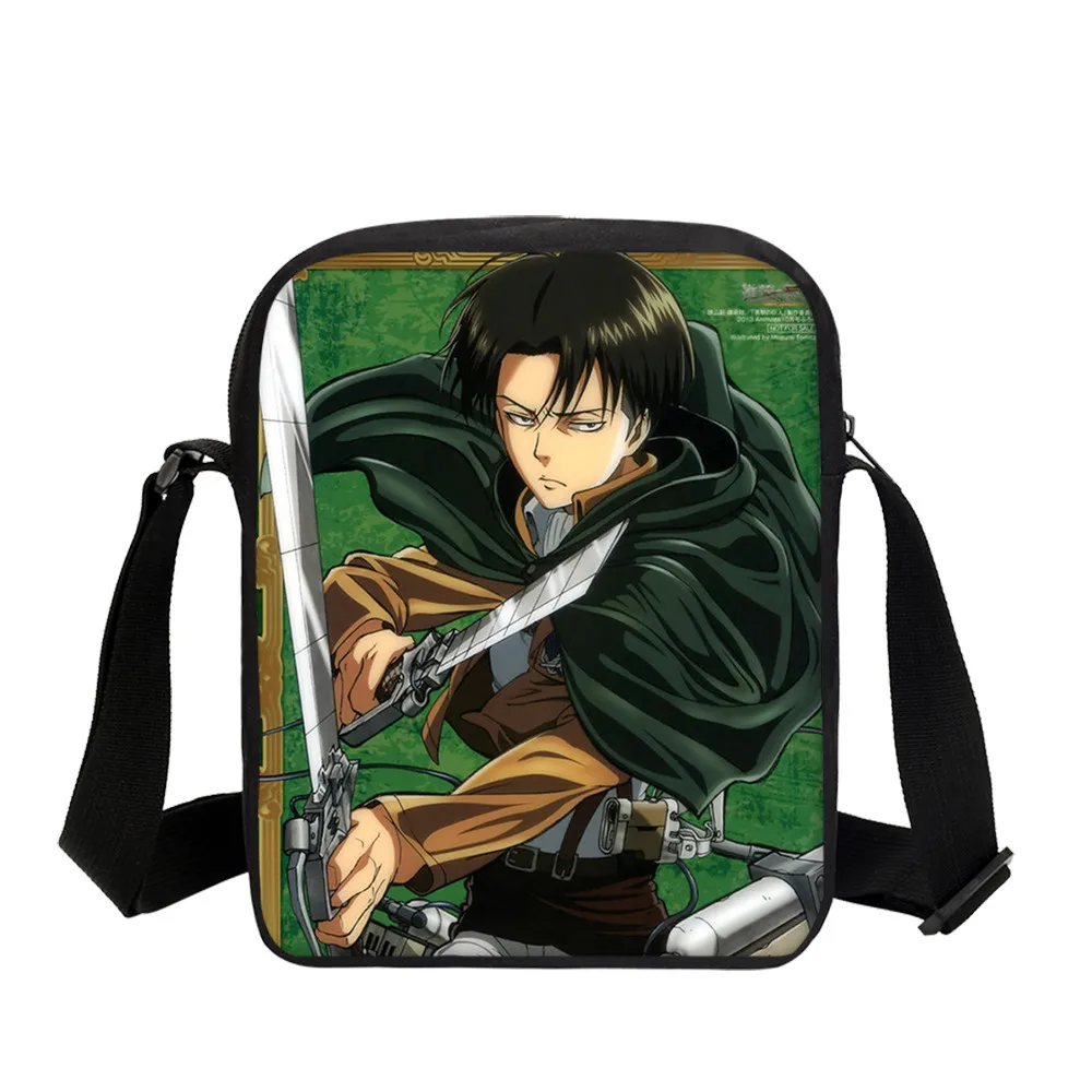 

VEEVANV 3D Prints Women Messenger Shoulder Bags Fashion Attack on Titan Girls School Satchel Travel Small Crossbody Purses Boys
