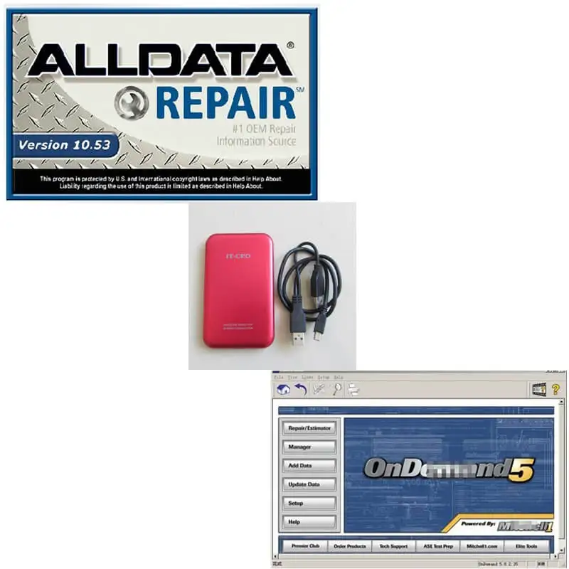 Fast Shipping Auto Repair Alldata V10.53 + 2014 Mit on.d.emand Software in 750G HDD Fit Win 7 XP System Car | Автомобили и