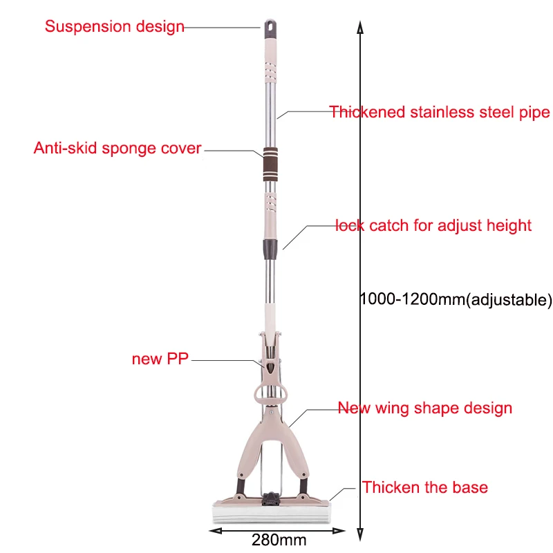 Домашняя швабра с телескопической ручкой для уборки пола, Абсорбирующая губка, Швабра для домашнего пола, для ванной комнаты, специальный волшебный швабра, инструмент для уборки