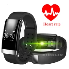 Gzdl Спорт Здоровье Band Bluetooth Смарт-браслет монитор сердечного ритма сигнализации дистанционного Камера Металлический Браслет фитнес-трекер WT8127