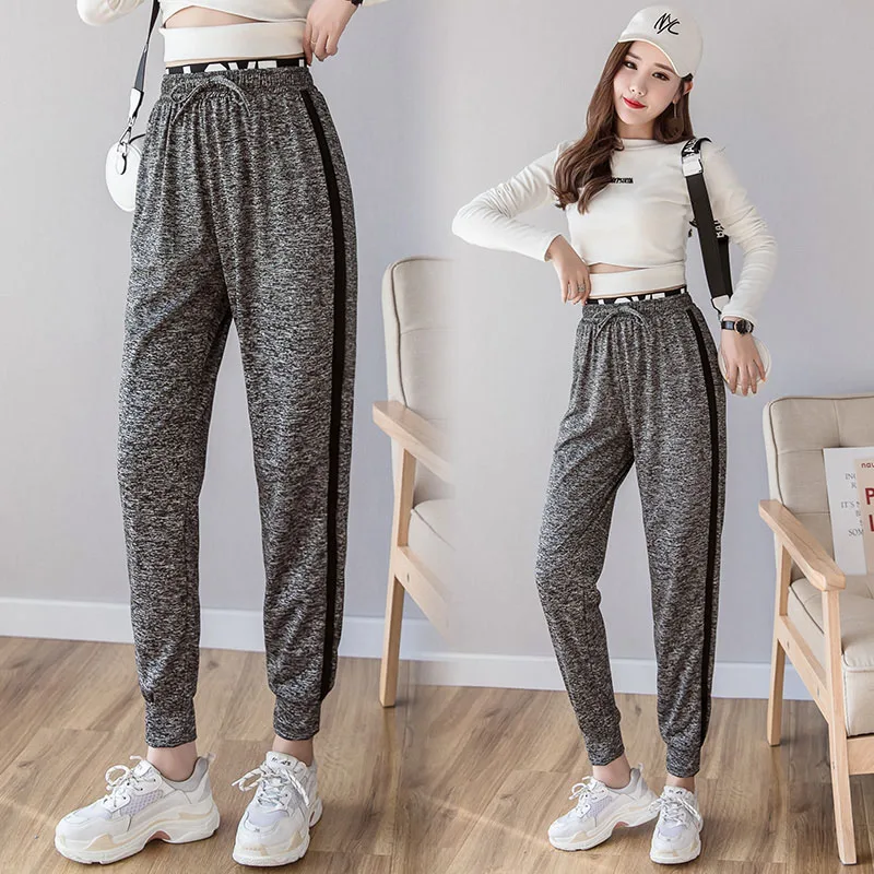 NIJIUDIN New Pants Spring Women Loose Yoga Pants Sports Trousers