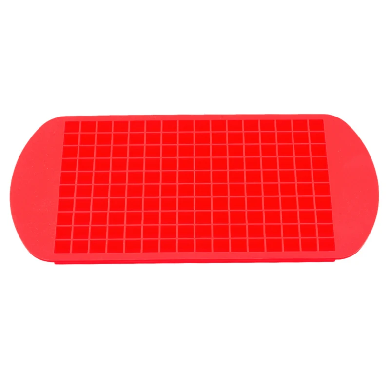 Hoomall 1 шт. квадратный силиконовый кубик льда DIY силиконовые формы для мороженого мороженое решетка инструмент для выпечки и кондитерских работ кухонные аксессуары - Цвет: 160grids red