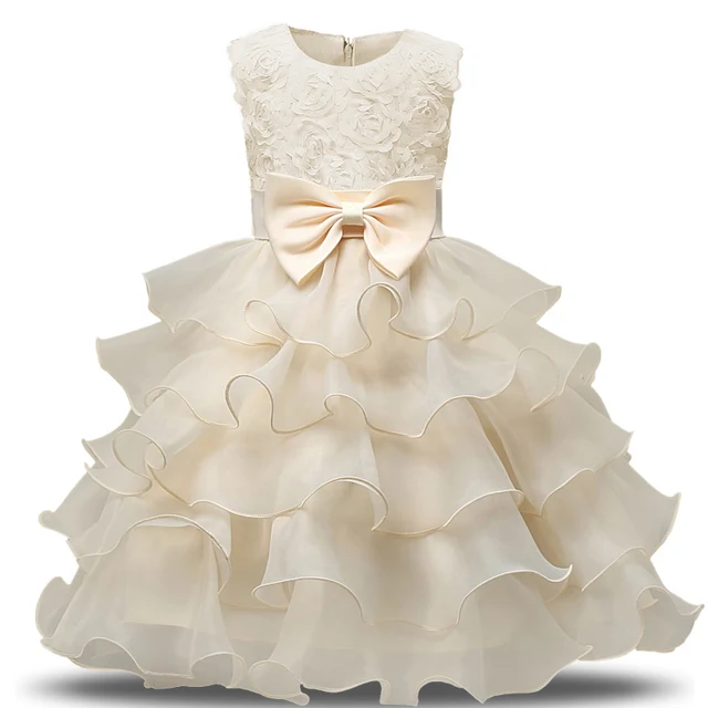 Flower Girl Wedding Gown Dress For Baby Clothing 1 2 Years Old Toddler