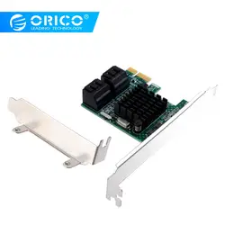 ORICO 4 Порты и разъёмы SATA3.0 PCI Express карты расширения адаптер 6 Гбит/с Скорость PCI Express Поддержка SATA Горячая замена для Windows XP/Vista