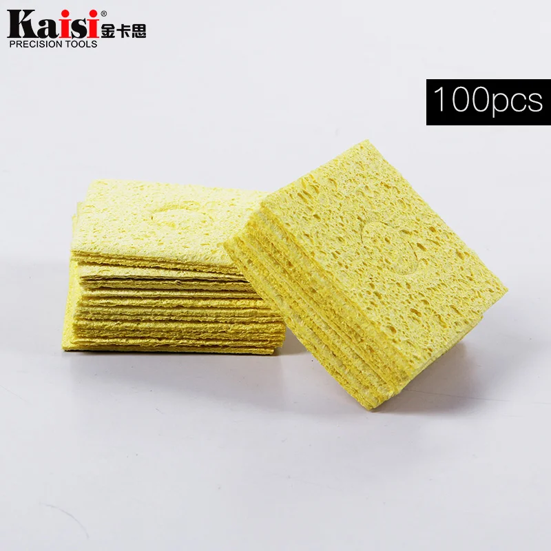 10/20/50/100pcs Electric Welding Soldering Iron Sponge Cleaning Cleaner Pads New