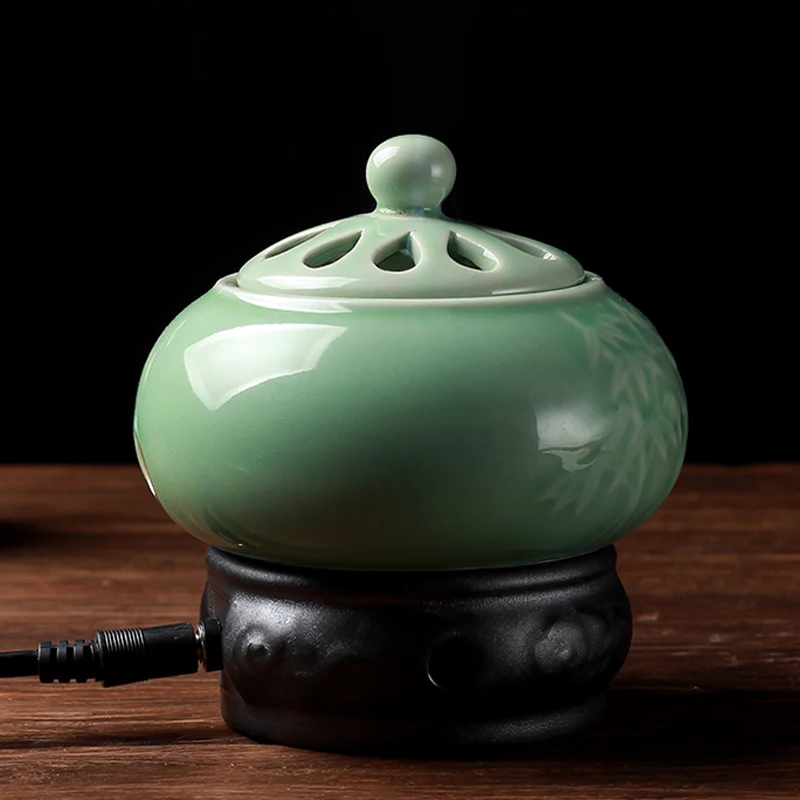 

Electric Fragrance Burner Wax Cubes Warmer Fragrance Powder Burner Electric Diffuser Essential Oils Burner Oils Heater Melter