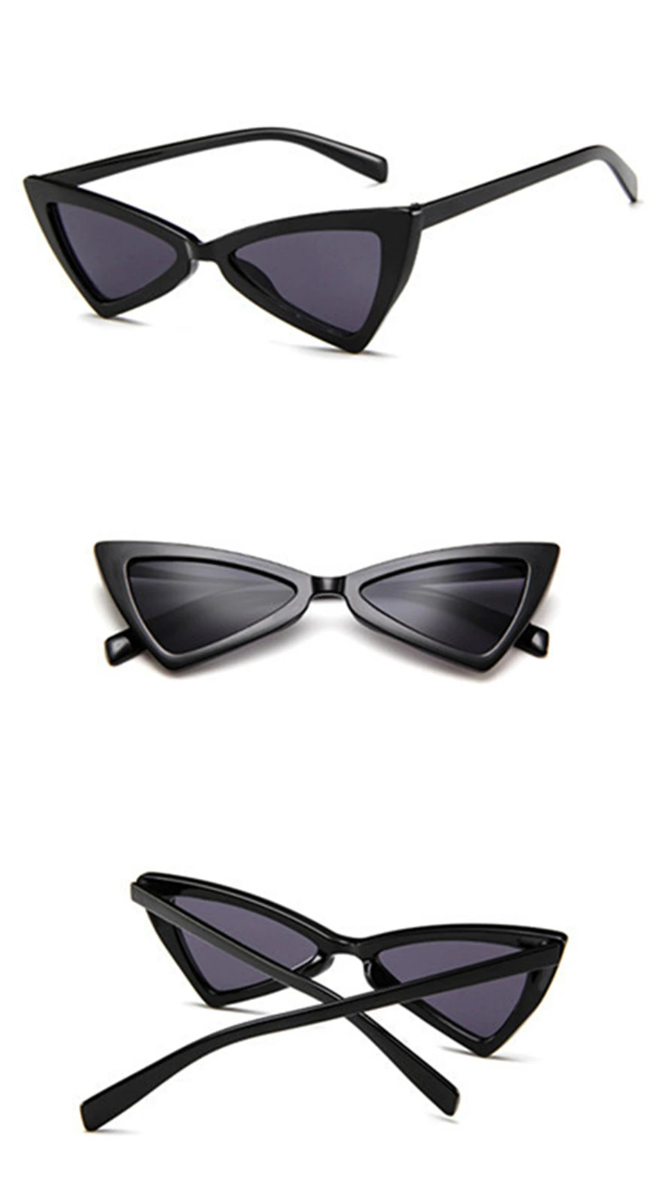NEW brand design new European American cat eye glasses sunglasses ladies retro sunglasses transparent box colorful glasses (6)