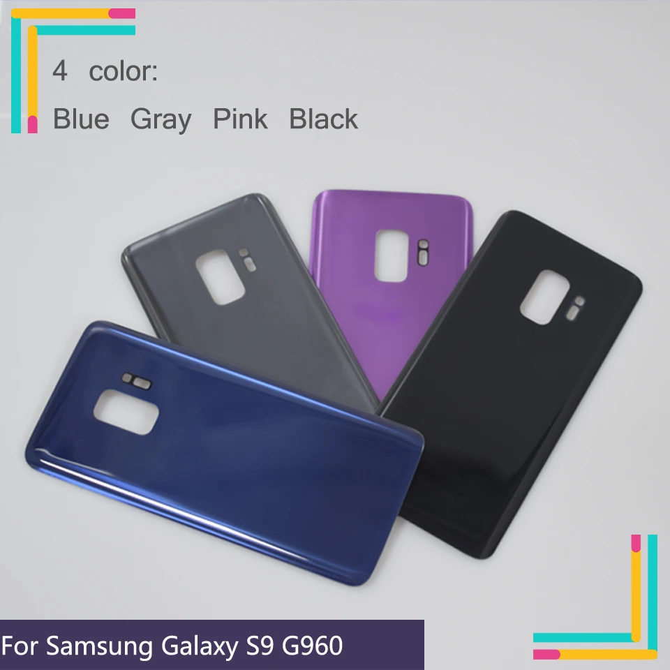 Rear Door Housing For Samsung Galaxy S9 S9+ Plus Back Glass Battery Cover case G960 G960F G965 G965F | Мобильные телефоны и