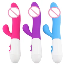 G Spot Dildo Rabbit Vibrator for Women Dual Vibration Silicone Waterproof Female Vagina Clitoris Massager Sex Toys For Women