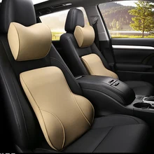 Автомобильная подушка под поясницу для поддержки талии подушки подголовника задняя подушка опоры сидений пены памяти чехлы для сидений автомобиля аксессуары