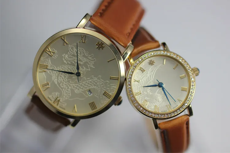 Пара Julius мужские часы женские часы дракон феникс Homme влюбленных часы модные часы браслет кожаный ремешок Мальчик Grl подарок