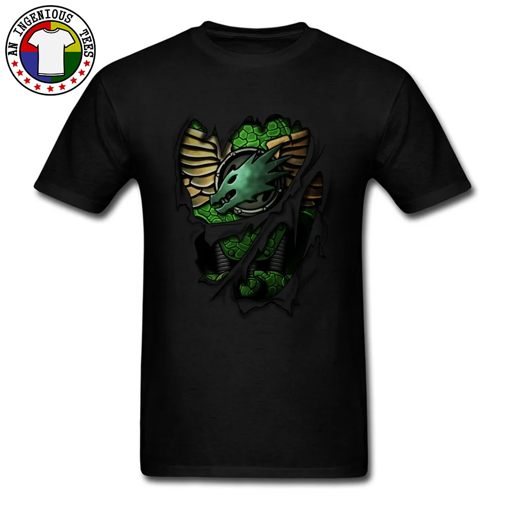 Pure Cotton Men Short Sleeve Salamanders Armor Tshirts Printed On T Shirt Coupons Casual Round Neck Tops Shirts Salamanders Armor black
