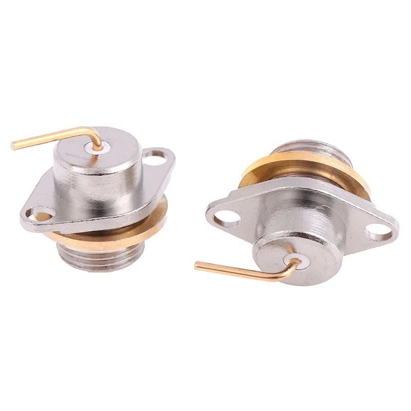 2pcs Connector SMA Male Nut Flange Panel Mount For Radio Antenna Socket