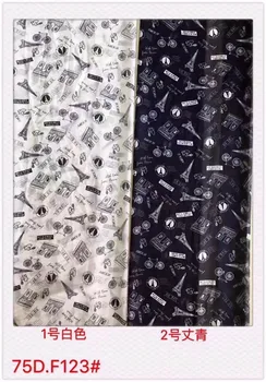 

2018new 75D printing chiffon building tower pattern for clothing fabrics and scarf YH-8685