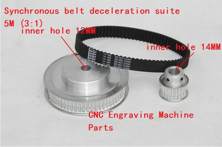Timing Belt Pulleys Synchronous belt deceleration suite 5M 3 1 CNC Engraving Machine Parts