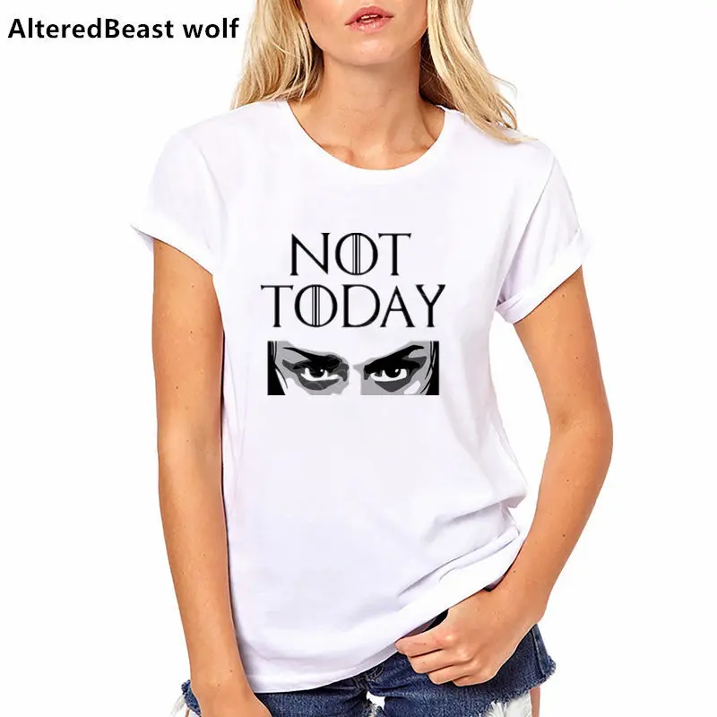 Arya Stark T Shirt Juego De Tronos T Shirt Camiseta tiene Hoy no t shirt