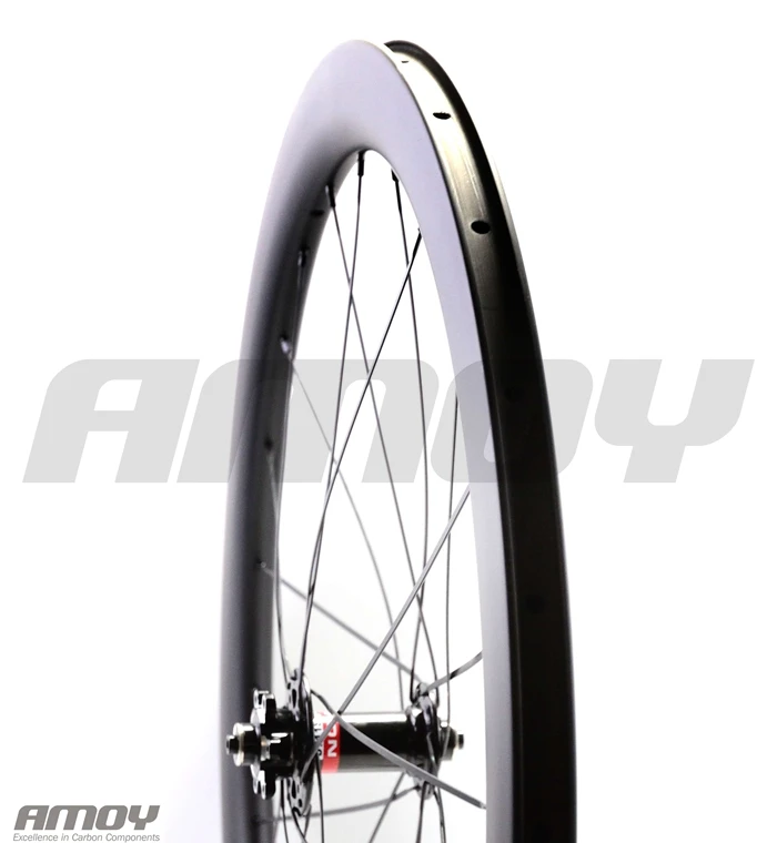 700C 50 мм Clincher Асимметричный циклокросс дисковый тормоз beadless wheelset диск hookless карбоновые бескамерные колеса