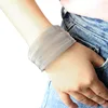 Stainless Steel Magnetic Clasp Wide Mesh Bracelet Silver Color for Women 1 Piece Jewelry Accessory 5