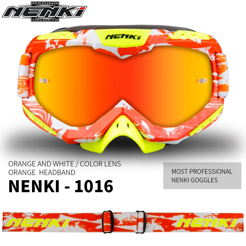 NENKI موتوكروس نظارات على الطرق الوعرة الترابية دراجة ATV DH MX دراجة نارية نظارات سباق نظارات التزلج موتوكروس نظارات استبدال عدسة NENKI موتوكروس نظارات على الطرق الوعرة الترابية دراجة ATV DH MX دراجة نارية نظارات سباق نظارات التزلج موتوكروس نظارات استبدال عدسة