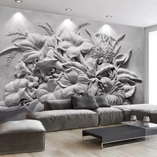 Beibehang пользовательские обои фото 3D тиснением цветок ТВ диван обои украшения дома гостиная спальня Фреска 3d обои