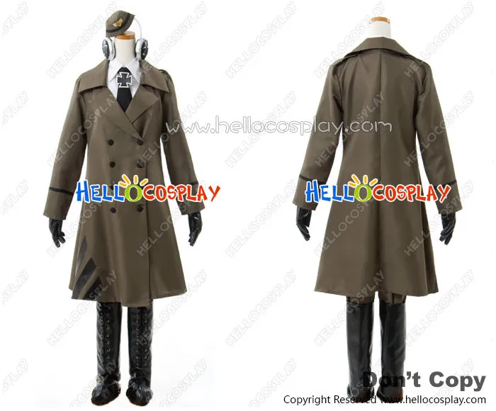 

Axis Powers Hetalia APH Cosplay Germany Female Officer Costume Uniform H008