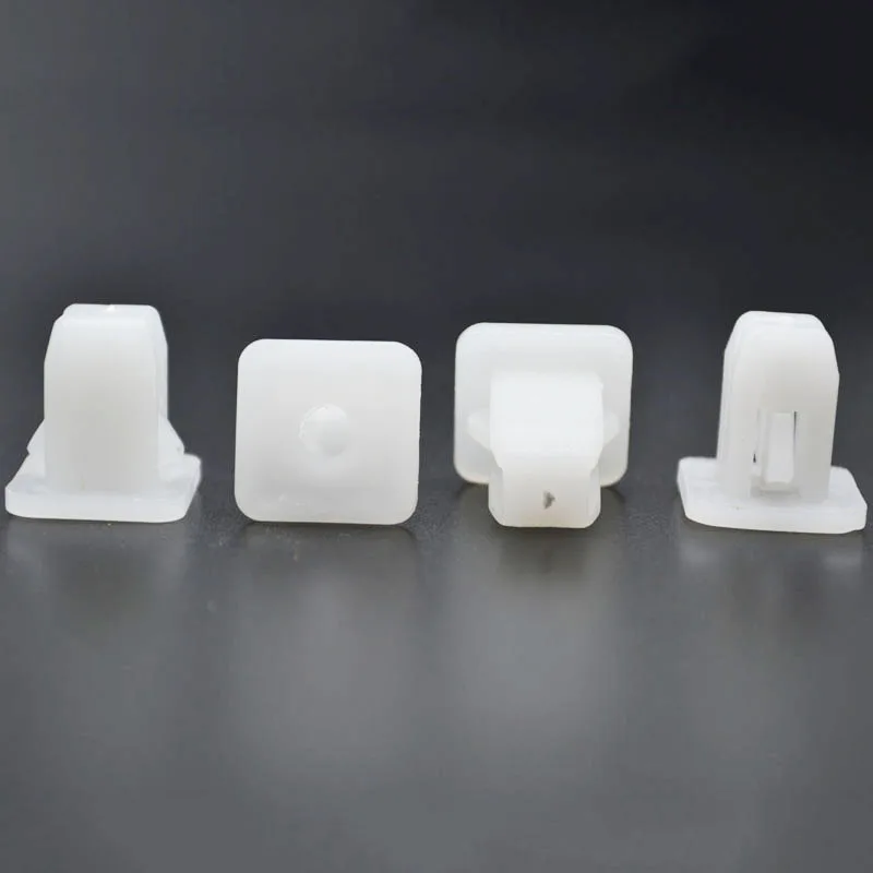 50Pcs White Square Auto Fasteners Auto Bumper Fastener Rivet Retainer Clips Push Engine Cover Fender Car Door Trim Panel Clip
