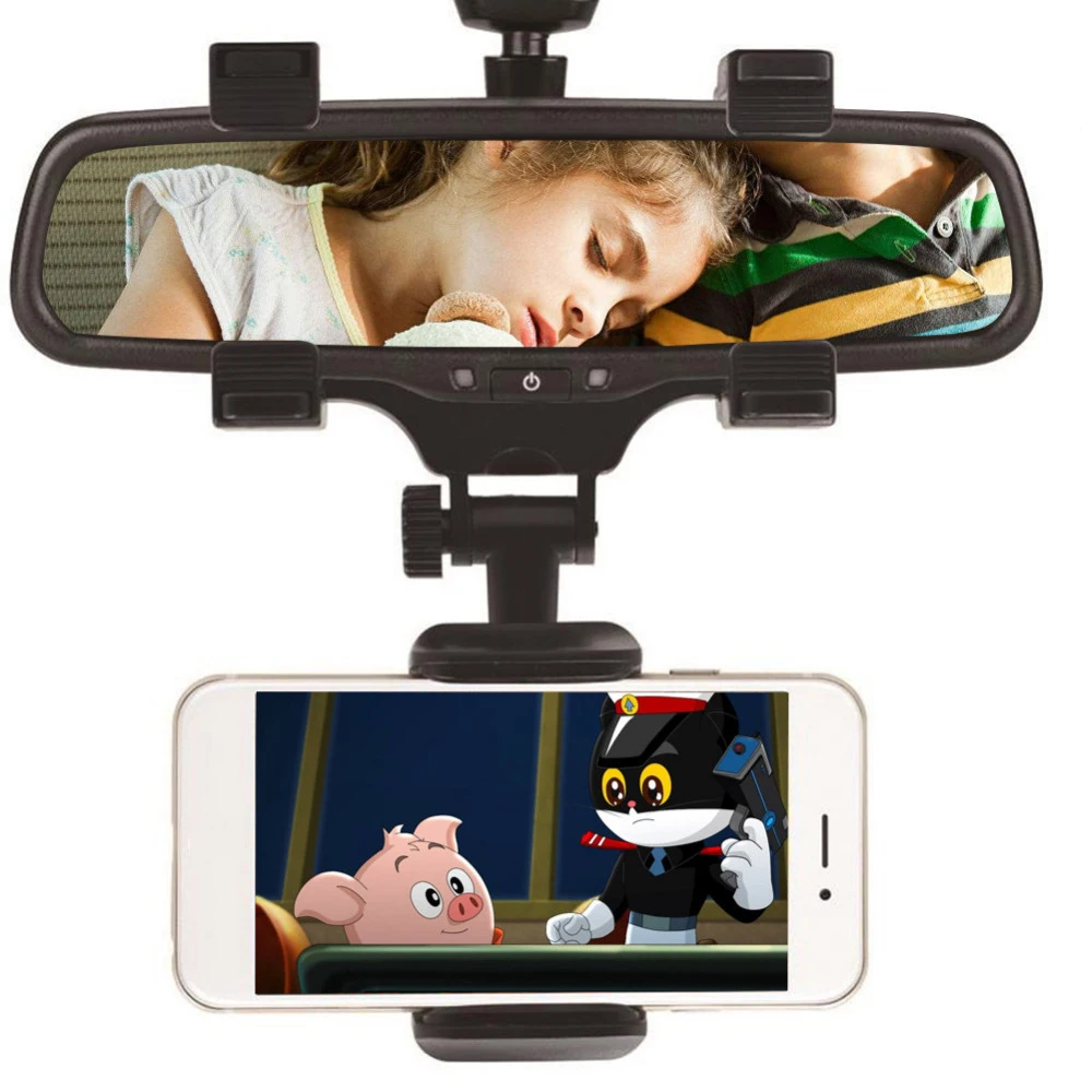 

Car phone holder Rearview Mirror Mount car Mobile Phone Stands Universal Navigation Support Automobile Data Recorder Holdfast*