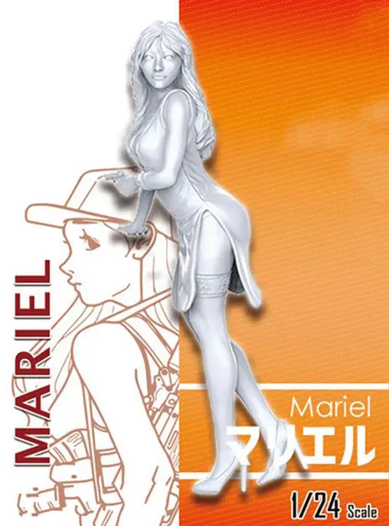 1/24 каучуковая фигурка строительный комплект девушка Mariel