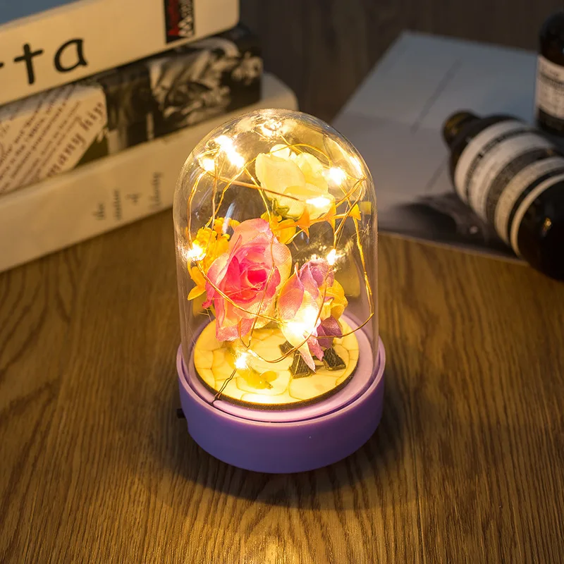 

Creative romantic rose Paris Tower night light star lights desktop decorations ornaments