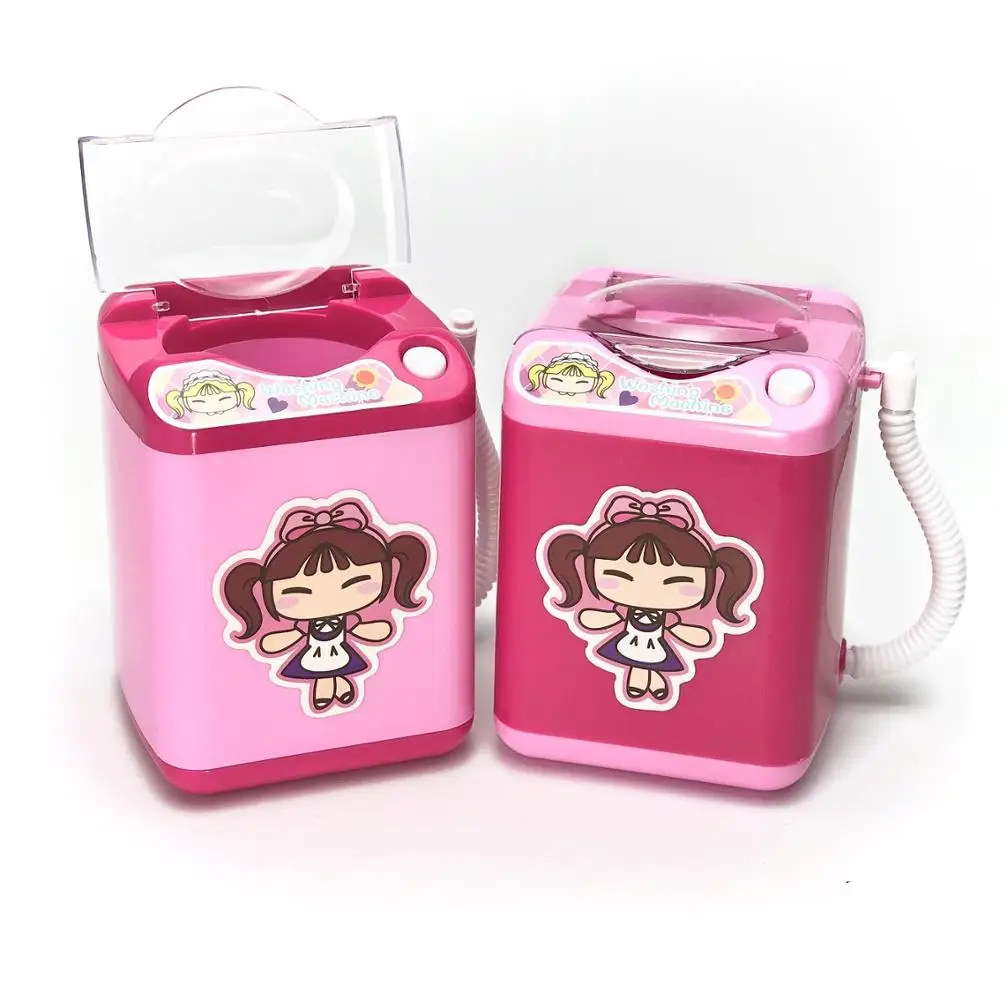 

Mini Electric Pink Washing Machine Toy Girl Play House Washing Machine Simulation Small Appliances Simulating Children's Houseke