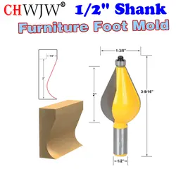 1 шт. 1/2 "хвостовиком большой Мебель формы ног фрезы линии нож Деревообработка резак шип Резак для Деревообработка Инструменты