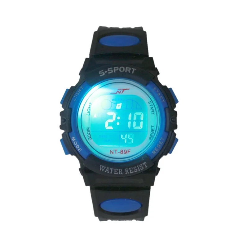 Горячая Распродажа Детские Многофункциональные цифровые наручные часы светящиеся электронные спортивные часы будильник Дата LXH