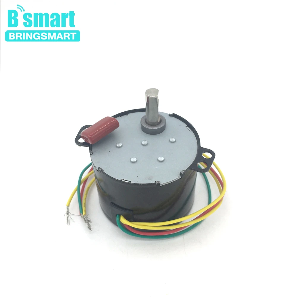 Bringsmart 50ktyz синхронный двигатель переменного тока 24/220V CW/CCW Мини Шестерни двигатель 1-50 мин. постоянный магнит медленно Скорость редуктор мотора